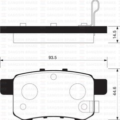 ARKA FREN BALATA HONDA ACCORD 2.0L R20A3 CU1 08-