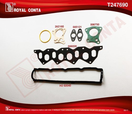 ÜST TAKIM CONTA KEÇESİZ-SİLİNDİR KAPAK CONTASI SİZ KANGOO-EXP-CLIO F8Q