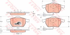 ÖN BALATA FİŞLİ BÜYÜK TİP PASSAT-A4-A6 97-04 GDB1307