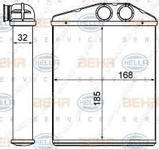 8FH351000-611 KALORİFER RADYATÖRÜ VECTRA C 02 SIGNUM 03 Z18XER 185x169