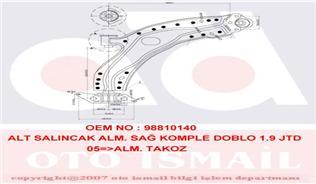 SALINCAK SAĞ KOMPLE FIAT DOBLO 05 1.9 JTD UZUN KASA