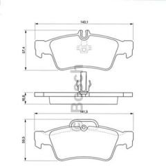 FREN BALATASI ARKA MERCEDES C218 C219 W211 S211 W212 S212 W221 C215