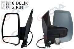 DIŞ DİKİZ AYNASI SOL TRANSİT CUSTOM V362 12> 17 MEKANİK ASTARLI SİNYALLİ