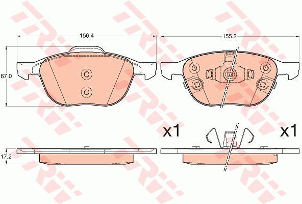 ÖN BALATA FOCUS 04 18 CMAX 07 19 KUGA 1 -2 08 14 VOLVO V40 19 C30 06 12 S70 08 13S40 04 12 V50 04 12 MAZDA 3 03 09 5 05 09