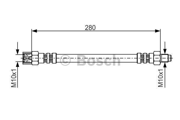 FREN HORTUMU ARKA MERCEDES W201 W202 W124 W126 W140 R129