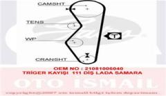 TRİGER KAYIŞI 111x190 111 DİŞ LADA SAMARA GD111H9-5P190 CT527 VEGA 1.6 06