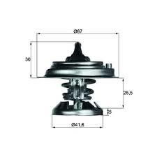 TERMOSTAT 75 C MERCEDES OM601 OM602 OM603 W124 W202 W210 W461