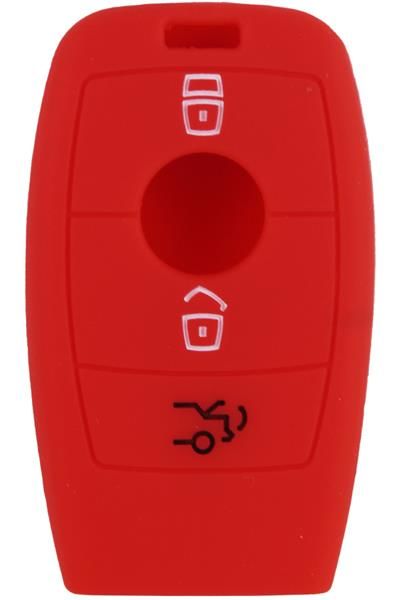 KONTAK ANAHTAR KUMANDA KORUYUCU KILIF SİLİKON KIRMIZI MERCEDES C200 D