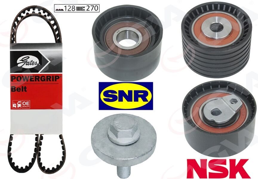 EKSANTRİK GERGİ KİTİ 128x270 LAGUNA 98-01 -MEGANE 99 -SCENIC 00-03 -ESPACE 3 1.8-2.0 16V