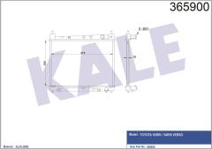 RADYATÖR YARIS-YARIS VERSO AL/PL/BRZ 350x478x16