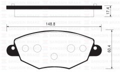 ÖN BALATA MONDEO 2000-2007 JAGUAR XTYPE 2001-2009 GDB1434
