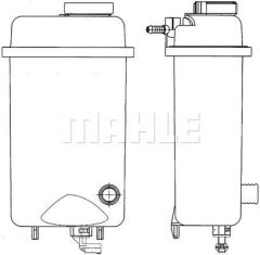 RADYATOR SU DEPOSU BMW E39 E38 M60 M62 M73
