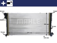 RADYATÖR 306 2-PARTNER-XSARA BERLINGO 1.9D AC MEK 670x377x34