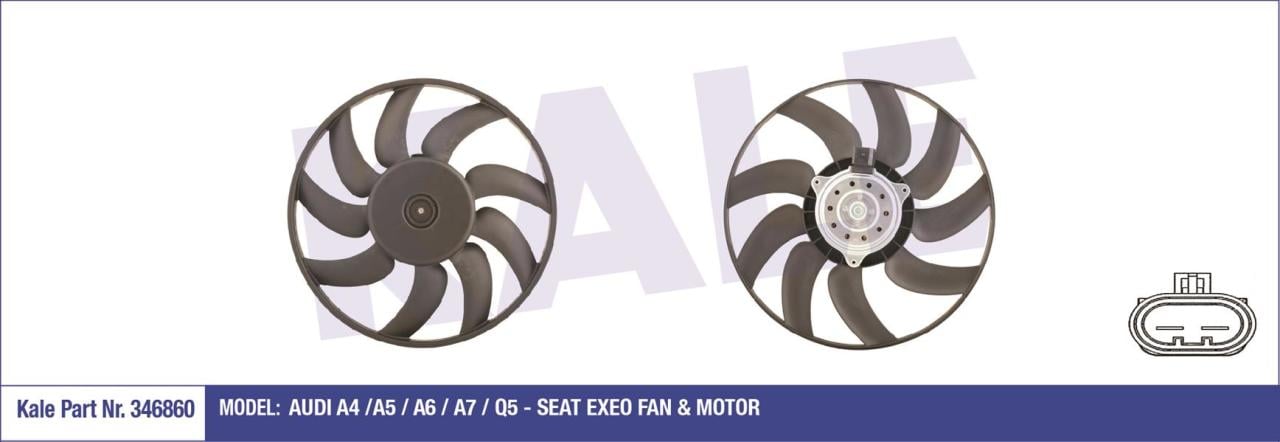 FAN MOTORU SOL A4 08 A5 08 A6 11 Q5 09 EXEO 10 2.0TDI-3.0TDI