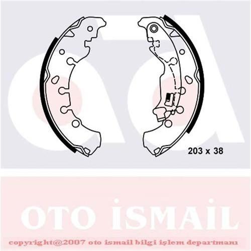 F026004560 ARKA PABUÇ BALATA BRAVO BRAVA 1.2 1.6 1.8 1.9JTD 95-01 MAREA 1.4 1.6 1.8 1.9JTD