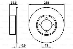 X ÖN FREN DİSKİ CORSA B-ASTRA F-VECTRA A-ASCONA C-COMBO B 94-01 236x13x4DL DOLU