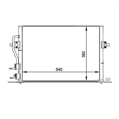 8FC351300-161 KLİMA KONDENSERİ POLO-LUPO 99-01 -SEAT AROSA 97-04 1.0-1.4-1.6