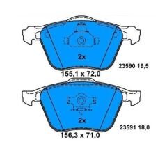 ON FREN BALATASI VOLVO S60 00 S70 97 00 S80 98 V70 97 07 V70 01 07 XC70 00 XC90 02 12 16 JANT 0986TB2875