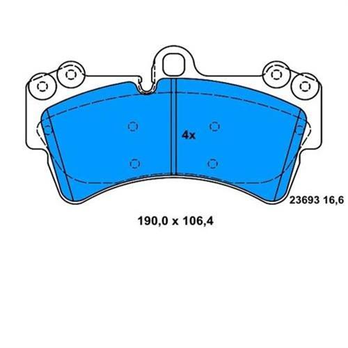 ÖN BALATA TOUAREG 10/02 CAYENNE 02 Q7 06 18 İNÇ 0986TB2455