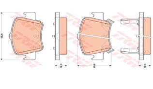 ARKA FREN BALATA TOYOTA AURIS. COROLLA 1.33L 1.6L 1NR-FE 1ZR-FAE NRE180 ZRE181 ZRE185 12-> 1.4L 1ND-FTV D-4D NDE150 NDE180 07->