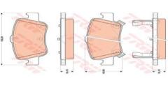 ARKA FREN BALATA TOYOTA AURIS. COROLLA 1.33L 1.6L 1NR-FE 1ZR-FAE NRE180 ZRE181 ZRE185 12-> 1.4L 1ND-FTV D-4D NDE150 NDE180 07->