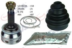 AKS KAFASI DIŞ HYUNDAI İ20 1.4L D4FC CRDİ 08-15 ABS li 25x24x52.4 - ABS 48 diş