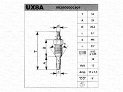 x UX8A KIZDIRMA BUJİSİ GOLF 3-PASSAT 1.9 D POLO 1.4-1.9 D CADDY 1.6-1.9 D TRANSPORTER 4 1.9-2