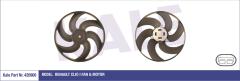 FAN MOTORU PERVANELİ CLIO 1 260W-380mm DAVLUMBAZ YOK