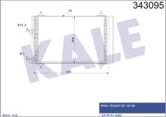 KLİMA KONDENSERİ PEUGEOT P307-P307 BREAK-P307 SW AL-AL