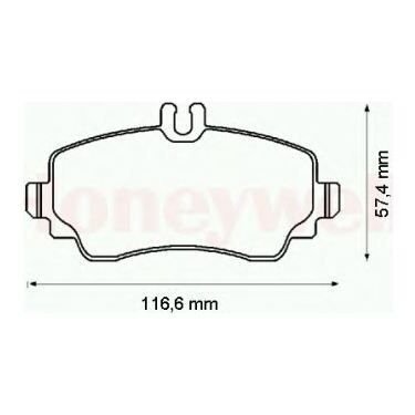 FREN BALATASI ARKA MERCEDES C-CLASS W205 S205 C205 A205