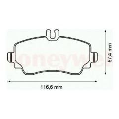 FREN BALATASI ARKA MERCEDES C-CLASS W205 S205 C205 A205