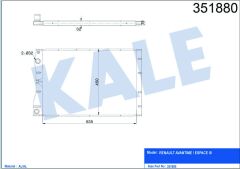 RADYATÖR AL/PL/BRZ AVANTIME-ESPACE III2.2 DCI 00