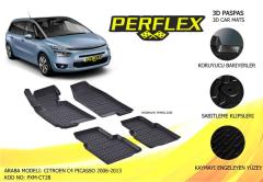 PXM-CT28 PERFLEX 3D X-MAT HAVUZLU PASPAS SİYAH CITROEN C4 PICASSO 2006-2013 3D X-MAT 5 PCS