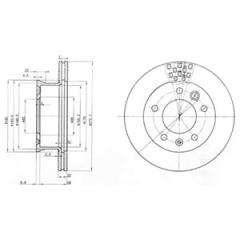 FREN DISKI ON MERCEDES SPRINTER B901>B904 . VW LT 28-35-46
