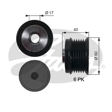 ALTERNATÖR KASNAĞI FIAT EGEA 16 500L 12 500X 14 BRAVO 2 07 14 ALFA ROMEO GIULIETTA 10 16 JEEP RENEGADE 14 SUZUKİ VİTARA 13 1.6D MTJ 6 KANAL