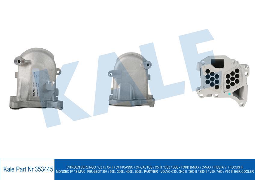 EGR SOĞUTUCU P207-P508-P3008-P5008-PART-BERL-C3-C4-C5-DS3-DS5-C-MAX-FIESTA-FOCUS-S40-S60-S80-V60-V70
