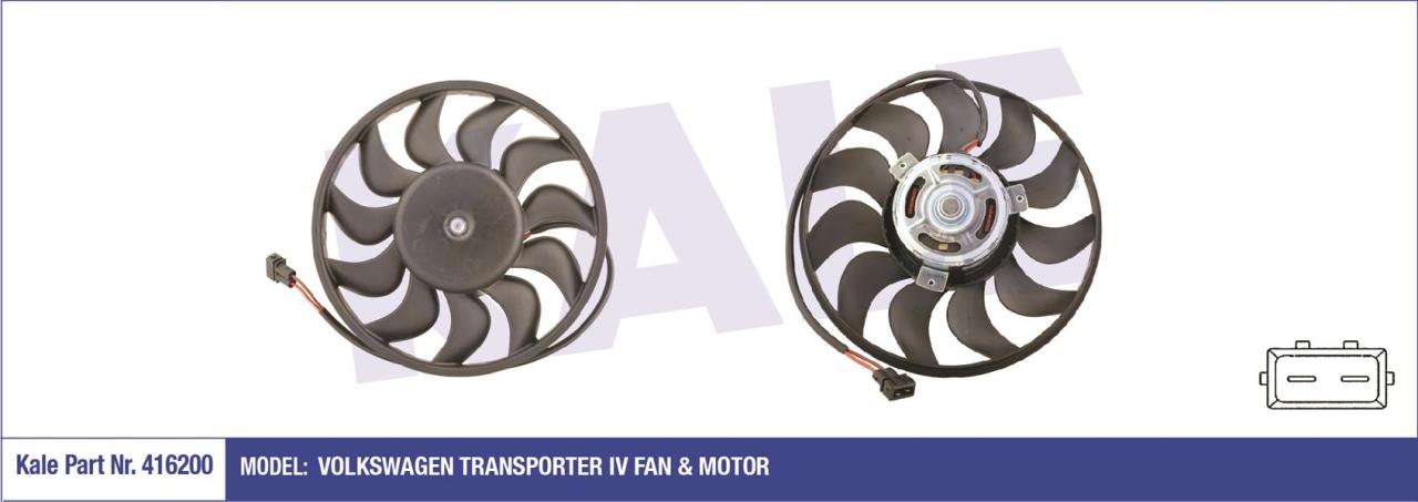 FAN MOTORU DAVLUMBAZLI VW TRANSPORTER 4 280W-282mm
