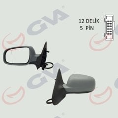 DIŞ DİKİZ AYNASI SOL POLO 00> ELEKTRİKLİ ISITMALI ASTARLI ASFERİK 5 FİŞ VM-192EHAL