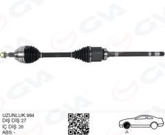ON AKS KOMPLE SAG KUGA 1 08>13 2.0 TDCI