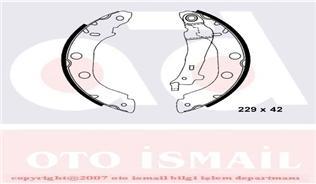 ARKA PABUÇ BALATA KANGOO 1.2 1.5DCİ 1.6 1.9 97 05 NISSAN PRIMERA 1.6 1.8 2.0TD 96-01 228x42