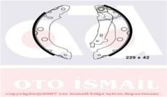 ARKA PABUÇ BALATA KANGOO 1.2 1.5DCİ 1.6 1.9 97 05 NISSAN PRIMERA 1.6 1.8 2.0TD 96-01 228x42