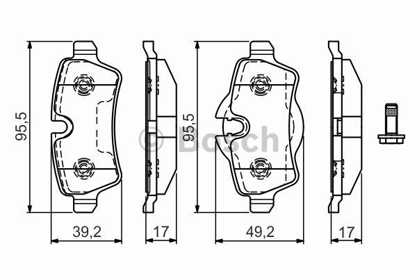 FREN BALATASI ARKA MINI R55 R56 R57 R58 R59