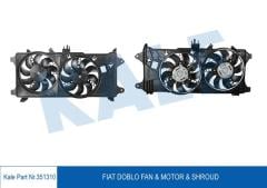 FAN MOTORU DAVLUMBAZLI FIAT DOBLO 1.3 MJET 03 1.9JTD 01 EURO 3 ÇİFT MOTORLU AC KLİMALI