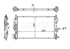 SU RADYATÖRÜ ASTRA J 10 15 ZAFIRA C 12 19 1.6-1.7-2.0 CDTI DTH-DTL-DTJ