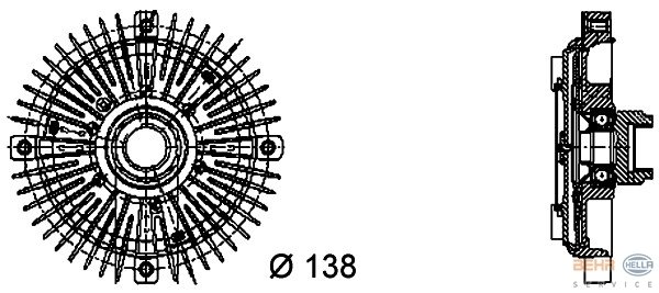 FAN TERMİĞİ BMW 3 E30 316-316i-318i-320i-325i-ix- E36 316i-318i-320i-323i-328i-BMW 5 E34