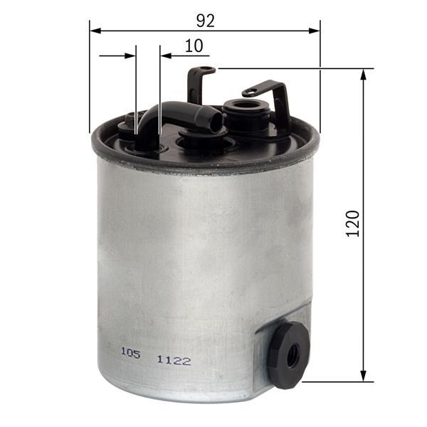 YAKIT FILTRESI MERCEDES OM611 OM668 W168 W414 W638 B901>B904