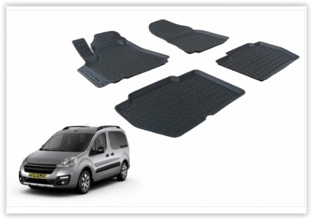 PASPAS 3D X-MAT HAVUZLU CITROEN BERLINGO 08 SİYAH