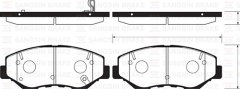 ÖN FREN BALATA HONDA CIVIC 1.6L FC5 4 kapı sedan benzinli 16- / CR-5 2.0L K20 02-06