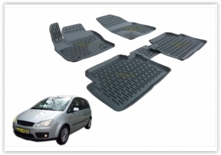 PASPAS 3D X-MAT HAVUZLU FORD C-MAX 06-12 SİYAH