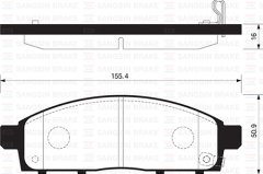 ÖN FREN BALATA MITSUBISHI L200 2.5L DI-D CR 4x2 4x4 KA4T KB4T 07-10